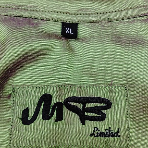 Fun Green & Black Shirt Dress or Jacket - Picture 7 of 9